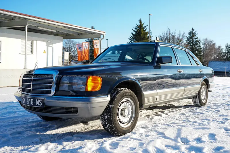 Mercedes-Benz 500 SEL W126 (1983), former diplomatic vehicle with only one owner, only 66,728 kilometers, very good equipment