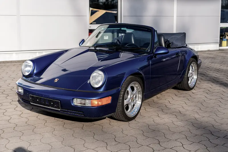 Porsche 964 C2 Cabriolet (1992), Handschalter, sehr attraktive Farbkombination, Classic Analytics Note 2, Historie nachvollziehbar