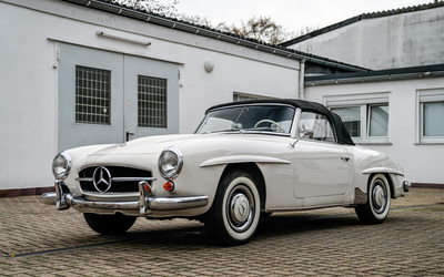 Mercedes-Benz W 121 B II 190 SL Restauriert Deutsche Erstauslieferung Mit Fallstromvergaser Radio Neues Verdeck (1961)