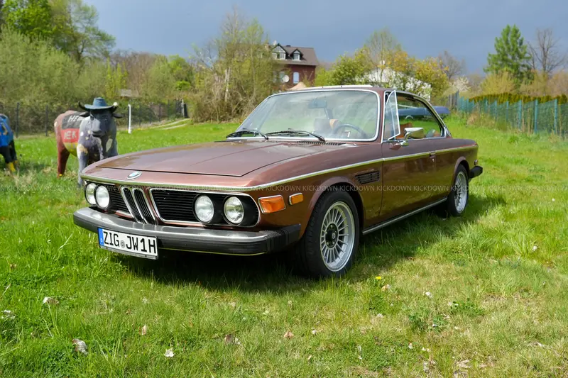 1974 BMW 3.0 CS E9 (grade 2 certification), extensive restoration and maintenance work, previously owned by a prominent figure, 3.5-liter cylinder head