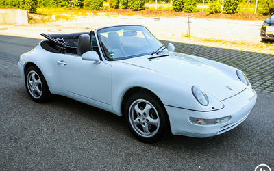 Porsche 911 993 Cabrio Firnweiß only 84t km (1997)