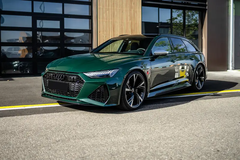 Audi RS6 Avant 4.0 TFSI Goodwood Grün 1. Hand Scheckheft gepflegt Vollausstattung in sehr gutem Zustand (2021)