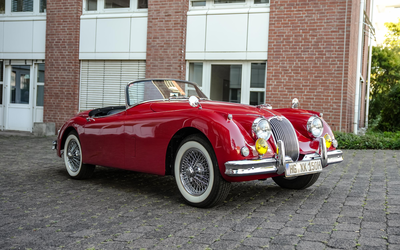 Jaguar XK 150 OTS with appraisal from 2023, in very good overall condition and completely restored in the mid-1980s in the USA (1958)