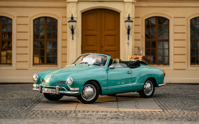 Volkswagen Karmann Ghia Cabriolet with H license plate Completely repainted with short certificate 2+ (1970)