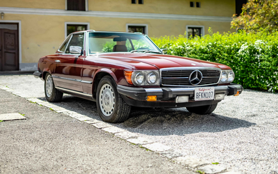 Mercedes-Benz R107 380 SL Cabrio US-Import Tempomat Hardtop in Wagenfarbe aus 3. Hand (1982)