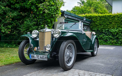 MG TC (1946), komplett restauriert, Gutachten Note 1-, Motor überholt