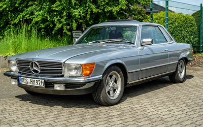 Mercedes-Benz C107 450 SLC deutsche Erstauslieferung elektrischer Fensterheber Servolenkung Tempomat (1974)