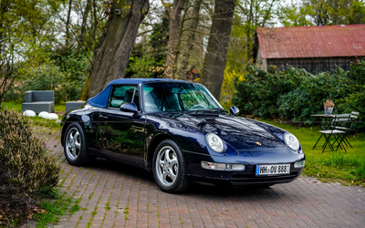 Porsche 911 993 Carrera 4 Cabriolet (1996) mit lückenlosem Scheckheft, sehr gepflegt, frischer Service, Classic Data-Bewertung Note 2