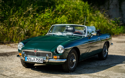 MG B Roadster (1978), British Racing Green, Wertgutachten 2+, Overdrive, sehr guter Zustand