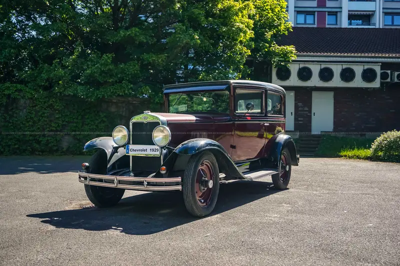 Chevrolet AC (1929), frame-off restored, Classic Data Note 2-, H license plate