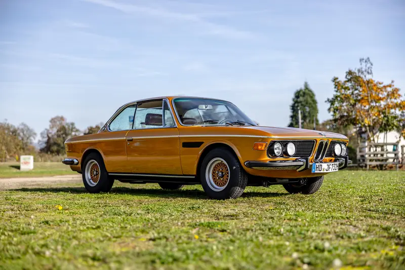 BMW E9 3.0 CSI from 3rd hand Restored Attractive coloring Expert opinion Note 2 (1973)