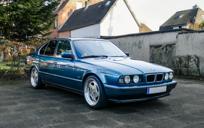 BMW E34 520i from 2nd hand, 10.000 € invested, MAM rims (1994)