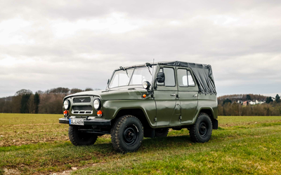 UAZ 469 (1981), engine & gearbox overhauled, sandblasted and repainted