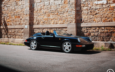 Porsche 964 Speedster very rare vehicle full. History of german vehicle (1993)
