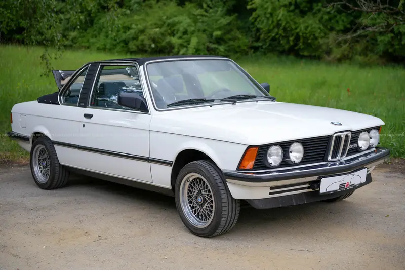 BMW 323i E21 Baur Convertible (1982), 5-speed transmission, in excellent condition, regularly serviced, H license plate