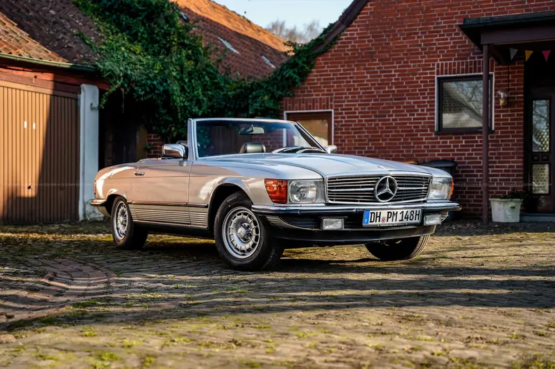 Mercedes Benz R107 280 SL (1983), gepflegtes Fahrzeug, H-Kennzeichen, originale Barockfelgen