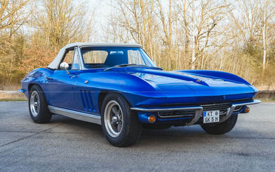 Chevrolet Corvette C2 (1966), Gutachten Note 2, manuelles Getriebe, sofort fahrbereit