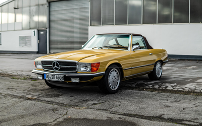 Mercedes-Benz R107 450 SL Cabriolet US-Import As new soft top New speedometer Certificate Note 2+ (1975)