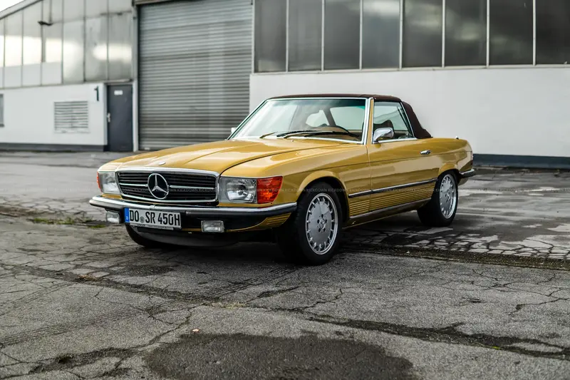Mercedes-Benz R107 450 SL Cabriolet US-Import Neuwertiges Stoffverdeck Neuer Tacho Gutachten Note 2+ (1975)