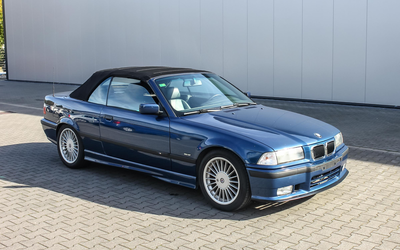 BMW E36 328i Convertible Avus Blue Metallic Sports Seats Alpina M-Aerodynamics Package Exclusive Package Alpina Spoked Wheels (1997)