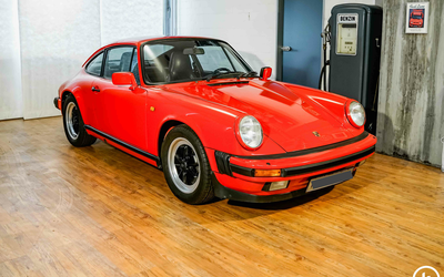 Porsche 911 Carrera 3,2 Indian red from 1st hand complete checkbook Note 2+ (1988)