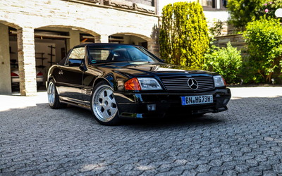 Mercedes Benz R129 500 SL (1994) Expert opinion grade 2+, AMG-style exhaust system, MAC rims