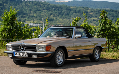 Mercedes Benz R107 280 SL (1981), Deutsche Erstauslieferung, Originalzustand, Classic Data Note 2