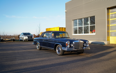 Mercedes Benz 280SE Cabriolet W111 (1970), Flachkühler mit Gutachten Note 1-, professioneller Cabrio-Umbau, sehr gepflegt