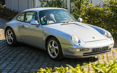 Porsche 911 993 C2 Schalter Polarissilber Historie Schiebedach (1995)