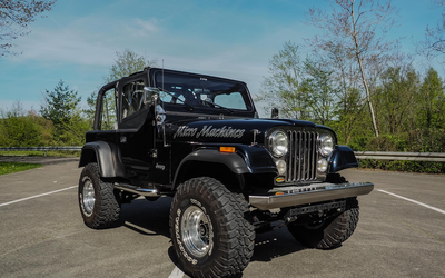 Jeep CJ-7 Bimini-Top tarpaulin H-license plate Approved Duty paid Partially restored Leatherette cover (1984)