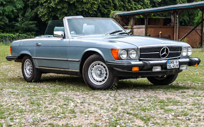 Mercedes Benz R 107 SL 380 Restored from 3rd hand air conditioning radio cruise control hardtop (1983)