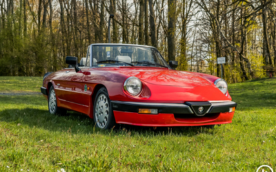 Alfa Romeo Spider Quadrifoglio Verde 2.0 Rosso Alfa great specimen (1987)