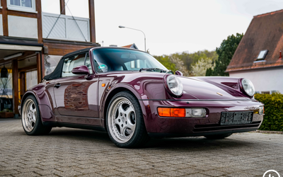 Porsche 911 964 WTL Cabrio original Scheckheft 18 Zoll Speedline Alu Erstlack (1992)