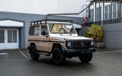 Mercedes-Benz W460 G280 with H license plate, classic expedition-style roof rack, timeless G-Class look (1986)