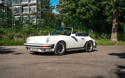 Porsche 911 Carrera 3.2 Cabriolet (1988), only 52,850 miles, condition rating 2, G50 transmission, meticulously maintained