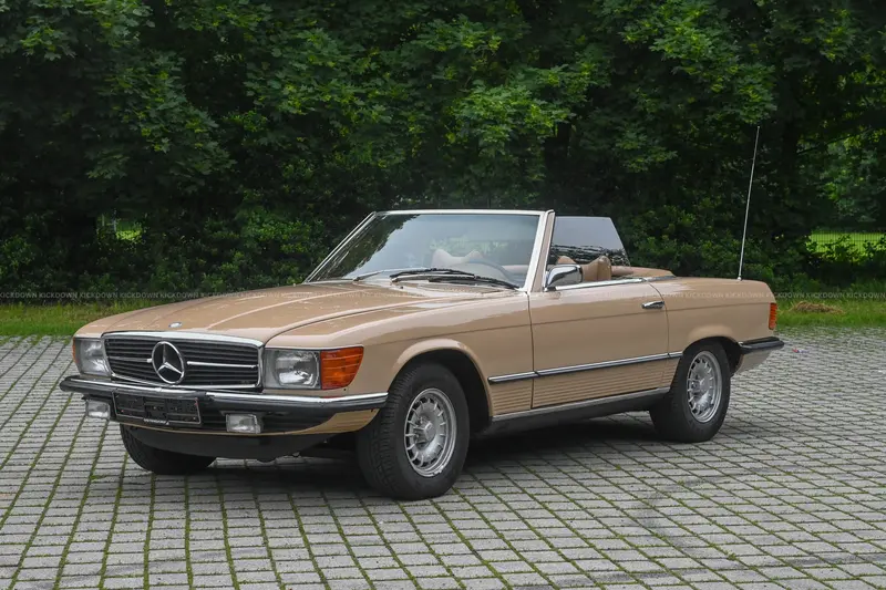 Mercedes-Benz 350 SL R107 (1975), Classic Data Note 2-, deutsche Erstzulassung, umfangreiche Dokumentation