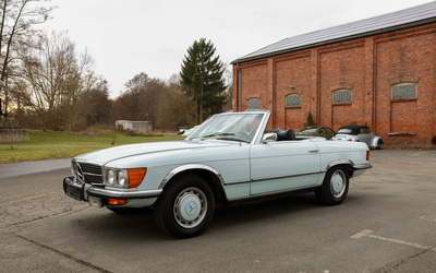 Mercedes-Benz 450SL R107 (1974), mit Classic Analytics Note 3+, originaler US-Title, Hardtop in Wagenfarbe