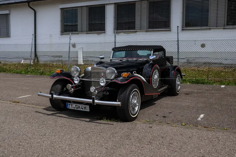 Excalibur Series III Roadster (1977) with a new top, restored, and reupholstered interior