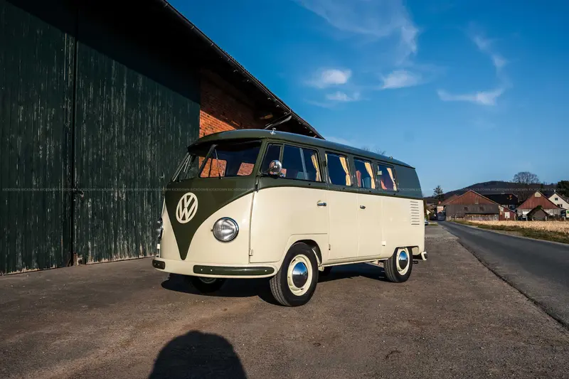 VW T1 (1956), Westfalia-style conversion, rare left hinged doors, completely restored, certificate grade 1