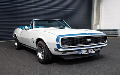 Chevrolet Camaro SS 350 USA-Import Partially restored H license plate (1967)
