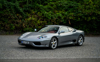 Ferrari 360 Modena F1 (2001), geringe Laufleistung, sehr elegante Farbkombination, Zahnriemen in 2024 gewechselt