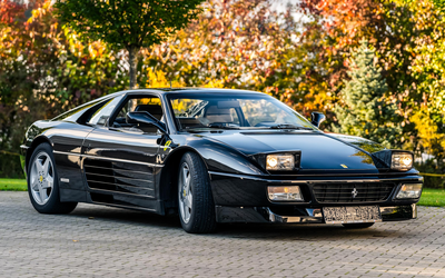 Ferrari 348 TB in Black Nero Complete checkbook Certificate Note 1- (1992)