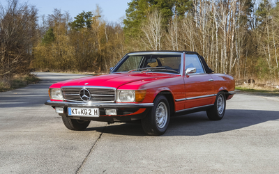 Mercedes Benz 350 SL (1971), deutsche Erstzulassung, erstes Baujahr, restauriert, Gutachten Note 2
