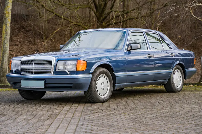 Mercedes Benz W126 560SE Nautikblau Leder hervorragender Zustand Standheizung Bose Klimaaut. (1989)