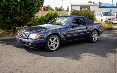 Mercedes Benz R 129 SL 500 reichhaltige Ausstattung aus 2. Hand "Jasper Blue Metallic" (1996)