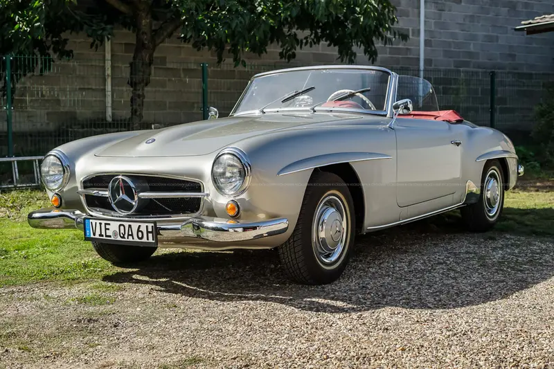 Mercedes-Benz W121 190 SL Cabriolet (1955), Gutachten Note 1, vollrestauriert, Kübelsitze