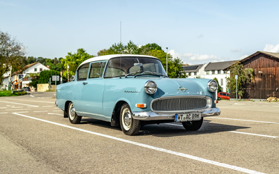 Opel Rekord P1 1500 restored from 2nd hand accident-free (1958)
