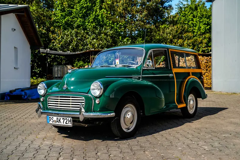 Morris Minor 1000 Traveller (1971), fully restored, left-hand drive, Classic Data Note 1, collector's vehicle