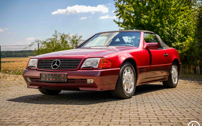 Mercedes-Benz R129 SL320 Almandinrot Metallic 16 Zoll Gulli Klima nur 77.200 Km (1994)