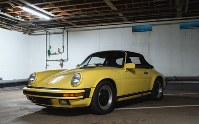 Porsche 911 Carrera 3.2 Cabriolet with G50 in rare version, US import (1987)